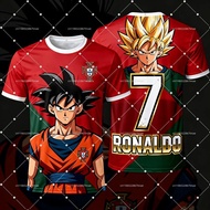 2026 New Arrival One Piece Luffy Special Edition#Ronaldo No. 7Jersey T-Shirt Portugal Men's/Kids Foo