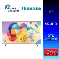 HISENSE 4K Smart LED TV with DTS Virtual X 70A6100K