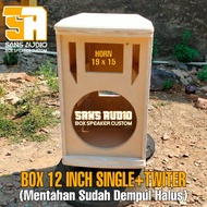 Box speaker monitor 12 inch single plus twitter