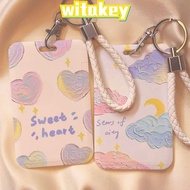 WITAKEY Credit Card Holders, Plastic Business Card Holder, Cartoon ID Card Sleeve Student