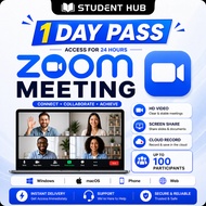 Zoom Pro 1 Day Pass | Unlimited Meeting Time | Instant Access - Private Account