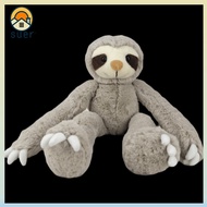 SUERHD Stuffed Sloth Doll, Grey Soft Sloth Doll Toy, Cute Plush Curtain Tieback Children's Toy