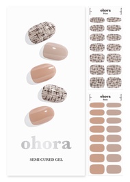 ohora Semi Cured Gel Nail Strips (N Naive) - Works with Any Nail Lamps, Salon-Quality, Long Lasting,