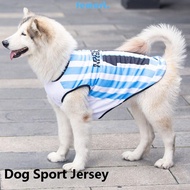 FEMORT Dog Vest, Breathable Stripe Dog Sport Jersey, Summer 4XL/5XL/6XL Large Medium Pet Clothes Apparel