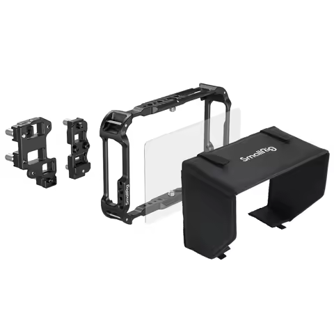 SmallRig Monitor Cage Kit for Atomos Ninja TX / TX GO, w Sun Hood Screen Protector Cable Clamp, w "H