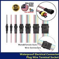 Waterproof Electrical Connector Plug Wire Terminal Socket 1 2 3 4 5 6 Pin Soket Wayar Kereta Motosik