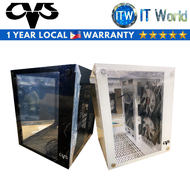 Itw | CVS Kronos Mini-Tower Tempered Glass Gaming PC Case (Black | White)