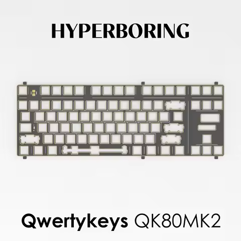 Qwertykeys QK80 MK2 keyboard PC PP POM FR4 CF Plates for pcb stab and plate mount stabs
