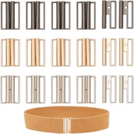 NBEADS 15 Keping Gesper Logam Bersambung, 3 Warna Gesper Tali Pinggang Logam, Gesper Pelepas Pantas,