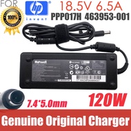 Original 18.5V 6.5A 120W 7.4*5.0mm AC Adapter for HP DV7 8570w 8730p 8740P DV8 PPP017H PPP016L 39117