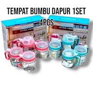 KITCHEN SPICE CONTAINER 4 PCS kitchen spice container spice container set spice container multipurpo