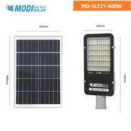 MODI โคมไฟถนนโซล่าเซลล์300W/400W/600W เปิดได้ 3 แสง รีโมทคอนโทรล ระบบสว่างค้าง เปิดปิดอัตโนมัติ Sola