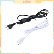 SELAN LED Tube Power Extension Cable with Switch EU Plug LED Light Switch Cable Wire