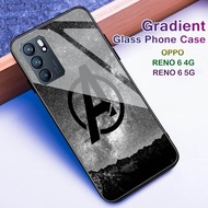 OPPO RENO 6 4G / 5G - SoftCase Glass Kaca - Avenger - Full Cover - Pelindung Handphone - Casing Hp - Case Hp Oppo Reno 6 4G / 5G - Bisa Bayar Di Tempat - COD!!