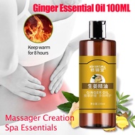 Ginger Health Massage Oil / Ginger Essential Oil / Miracle Ginger Oil/ 100 % Natural Lymphatic Drain