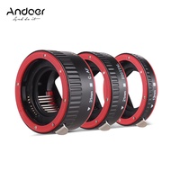 Andoer Portable Auto Focus AF Macro Extension Tube Adapter Ring (13mm +21mm +31mm) for Canon EOS EF EF-S Mount Lens Replacement for Canon 60D 7D 5D II 550D