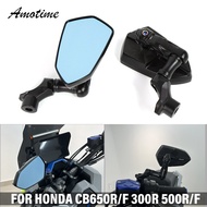 สำหรับฮอนด้า CB650R CB500R CB300R การปรับเปลี่ยนรถจักรยานยนต์ CB650F กระจกมองหลัง CB500F อะลูมินัมอั