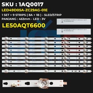 Backlight TV AQUA 50 Inch LE50AQT6600UG LE50AQT6600 LED49D05A-ZC29AG-01E