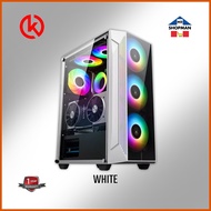 ❐ ☋ ➡ Keytech T1000 ATX Tempered Glass PC Gaming Computer Desktop Case