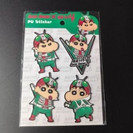 蠟筆小新 x 幪面超人 V3 假面騎士 貼紙 週邊文具 裝飾貼紙 No.2 AA04714