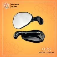 [ H2C ] REARVIEW MIRROR H2C Model V2 ORIGINAL GENUINE ALUMINUM WHITE GLASS