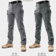 [Ready Stock] Archon Men Tactical Pants IX9 Military Trousers Multi Pocket Work Pant Waterproof Selu