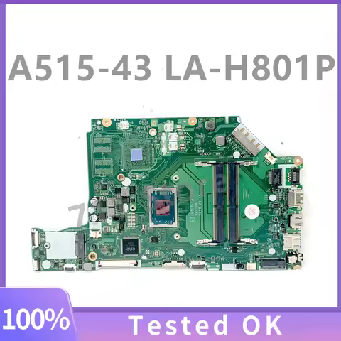 EH5LP LA-H801P Mainboard For ACER Aspire A515-43G A515-43 Laptop Motherboard W/ R3 3200U R5 3500U R7