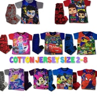 BOOK 1 -cotton + jersey Pyjamas budak / sleepwear/ baju tidur budak  2 tahun - 8 tahun