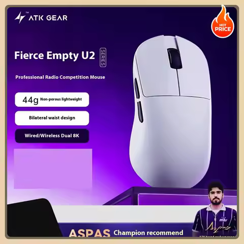 Hot Sales ATK Blazing Sky U2 INSTOCK PAW3950 8k Wireless Gaming Mouse 3mode Ultra Double 44g Lightwe