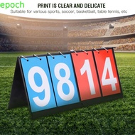 EPOCH Digital Flip Scoreboard, 2/3/4/6 Digit Leather Multi-Sport Game Scoreboard, Score Board Multi-