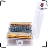 YRBWDYZDH 640PCS Resistor Assortment Kit, 1/6W Power 1% Tolerance Metal Film Resistors, Durable 1ohm