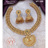 Indian Beautiful matt finish necklaces set jewellery