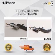 RIBBON PLUG IN-IPHONE X (WHITE) (O)