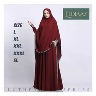 Gamis Modern Syari Super Jumbo Rania L XL XXL XXXL XXXXXL 5XL Baju Muslim Wanita Set Khimar