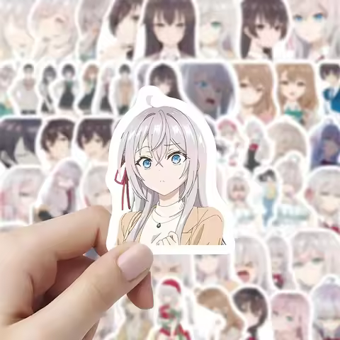 10/30/60pcs Alya Sometimes Hides Her Feelings In Russian Stickers Cute Alisa Sticker Guitar Phone Ca