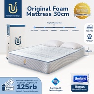 Uniland Sleep Kasur Busa Original 30cm Foam Mattress Box Free Bantal & Free Ongkir Jawa Bali