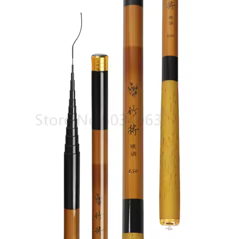 Telescopic Fishing Rod Ultralight Super Hard Carbon Fiber Portable For Freshwater Carp Stream Pole 1