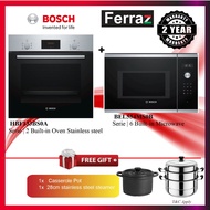 (Combo Set Bosch HBF133BS0A Oven + Bosch BEL554MS0B Microwave) Bosch HBF133BS0A Built-in Oven (Klang