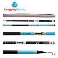 Joran Pancing Tegek Longteng Carbon Ringan ruas tertutup 80cm kaku