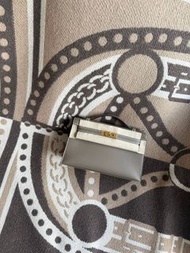 Mini Kelly pochette etoupe swift GHW 大象灰 金扣 K