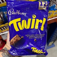 Cadbury Twirl Share Pack 168g 12pcs, Dairy Milk Chocolate, Chocolate Fingers, Crunchie, Candy Bars