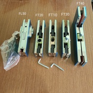 VVP glass clamp FL50 /FT10 / FT20 / FT40 / FT30 - Glass clamp set for 3-panel hydraulic glass doors 