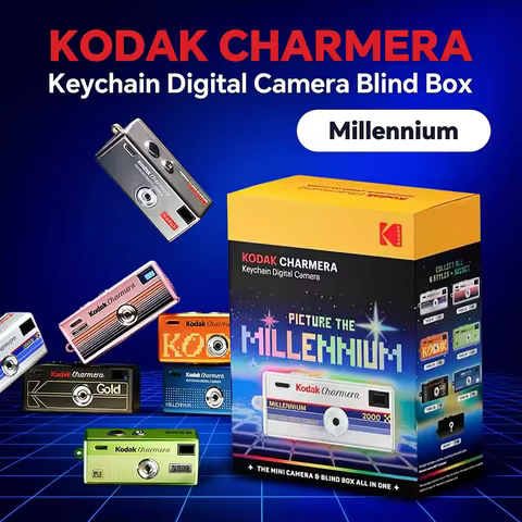 Kodak Millennium Charmera Keychain Digital Camera Blind Box Kodak 1987/2000