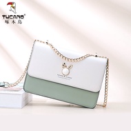 กระเป๋าสะพายข้างหนังแท้ TUCANO กระเป๋าสะพายข้างทรงสี่เหลี่ยมเล็กแบบใหม่ปี 2025 กระเป๋าสะพายข้างแบบโซ