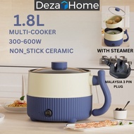 8in1 1.8L Electric Cooker Pot Rice Small Mini MultiFunction Steamer Periuk Elektrik Kecil Nasi 迷你电煮锅