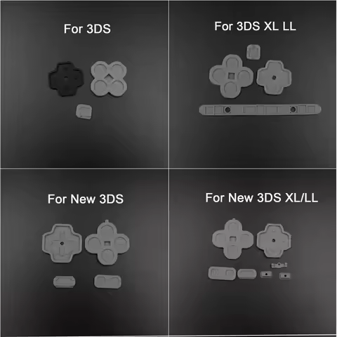 2Sets Replacement Conductive Rubber Silicone Button Pads For 3DS 3DS XL New 3DS New 3DS XL LL Consol