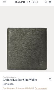 銀包polo ralph lauren 全新 真皮 半價 送禮