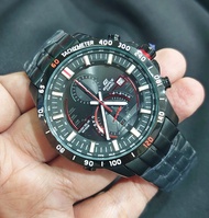 Jam Tangan Pria Casio EDIFICE EQS-A500 Black Steel