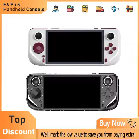 E6 Plus Handheld Rk3566 Dual System Game Console 5.0-Inch With Touch High-Definition Large Screen Su