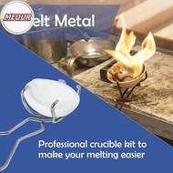 Meour 25.5CM Stainless Steel Crucible Tong Crucible Clamp Crucible Pliers White Gold Bowl Melting Go